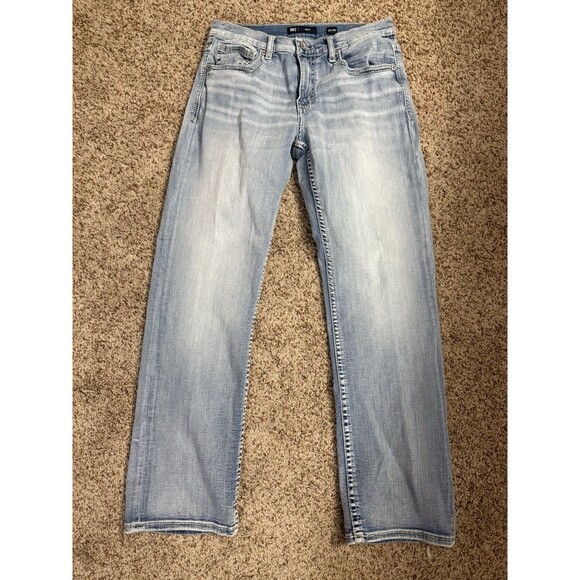 BKE Buckle Henry Jeans Mens 32x30 Light Blue Premium Straight Fit Denim - Picture 6 of 8